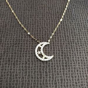 Tabitha Webb Crescent Moon Necklace Nib 